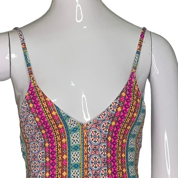 Xhilaration One Piece Bathing Suit Size XS Moroccan Print - Picture 4 of 16